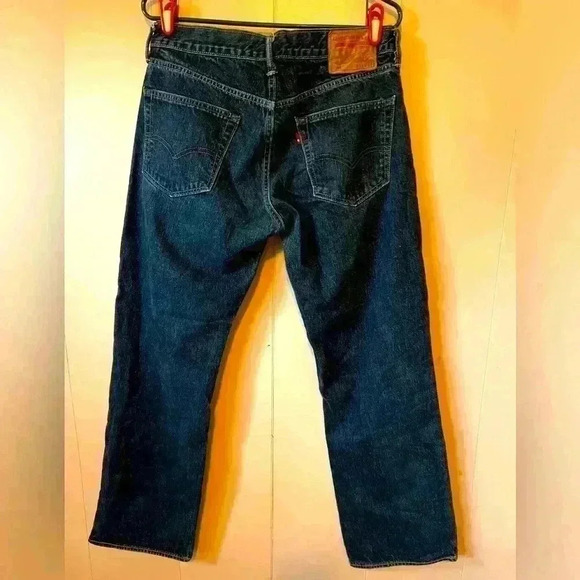 LEVI LEVIS 559 RELAXED STRAIGHT MEN'S JEANS SIZE 33 X 32 RED BLANK TAB - Picture 1 of 6
